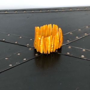 Golden Stretch Cuff Bracelet